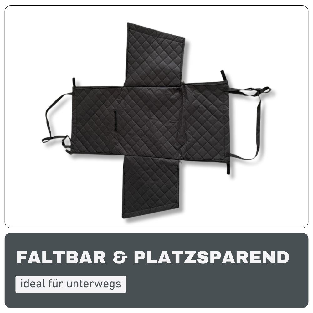 Faltbarer Auto-Sitzschutz mit Seitenwänden – Für sauberes & sicheres Reisen mit Tier