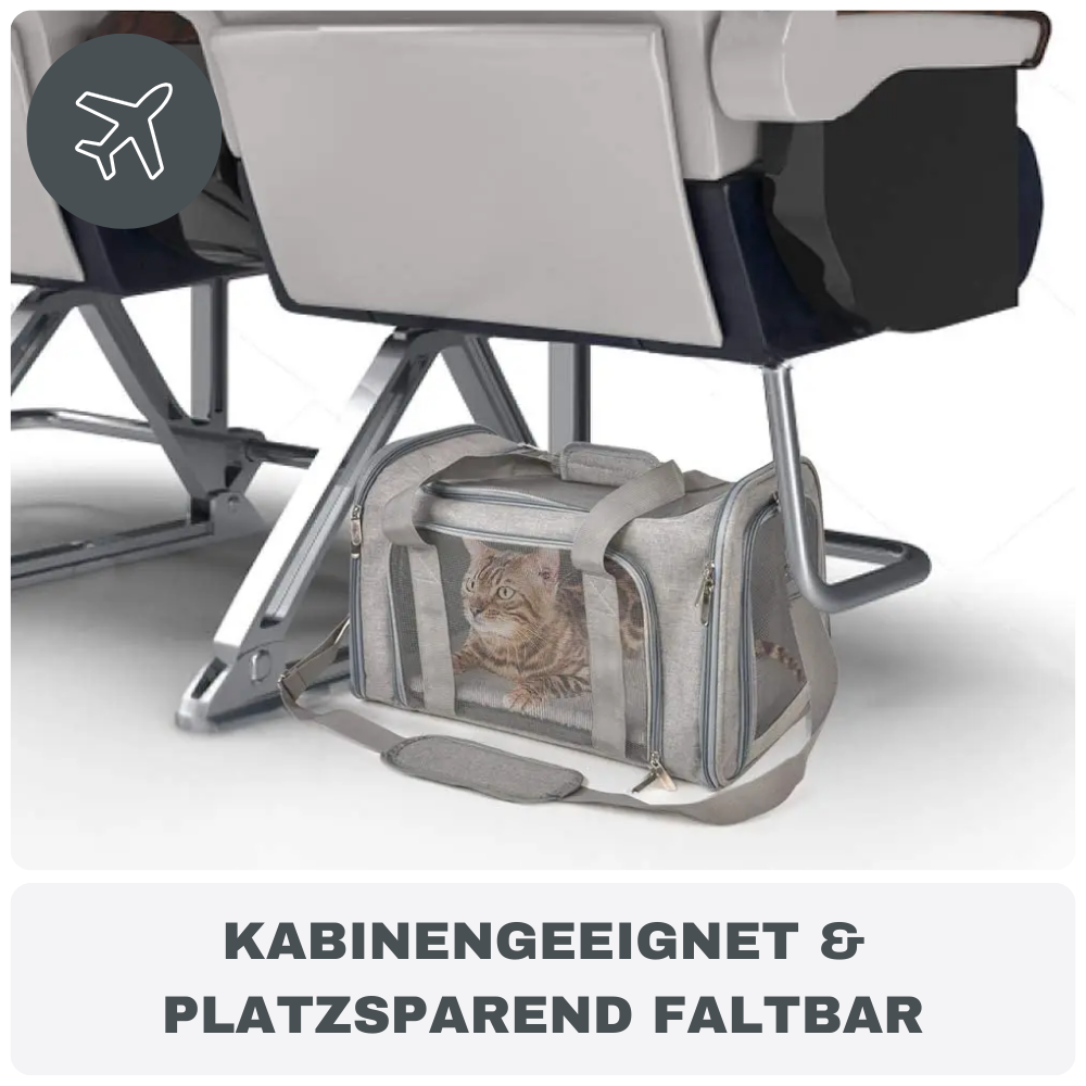 Reisetasche für kleine Haustiere – Mit Fleece-Einlage & Rundumöffnung