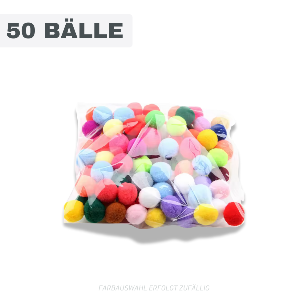 Pompon Ballwerfer für Katzen – Interaktives Spielset für Spass & Aktivität