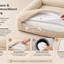 Tiermoment Orthopädisches Hundebett – Memory Foam und Bouclé