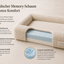 Tiermoment Premium Hundebett – Memory Foam & Bouclé