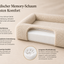 Tiermoment Orthopädisches Hundebett – Memory Foam und Bouclé